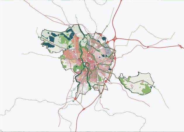 15 min, 24/7, 365 Compact City Masterplan by OMGEVING