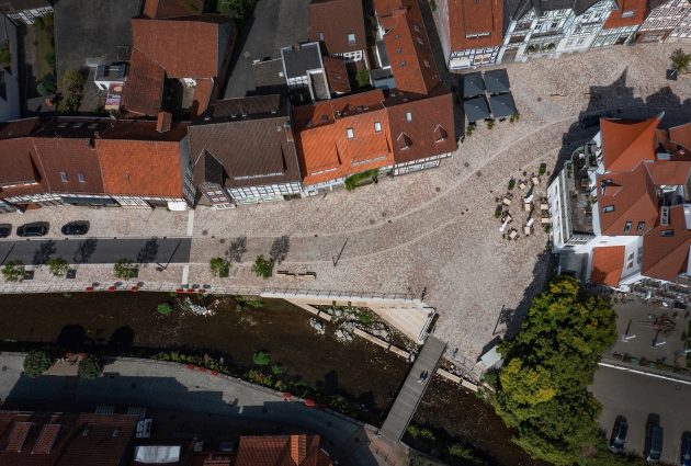 Market Square and River Garden by POLA