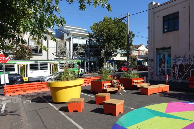 Movable Street Furniture for Pop-Up Park